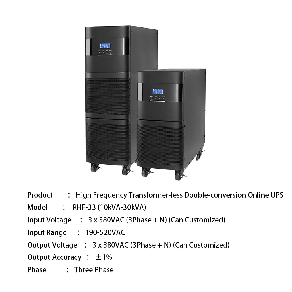 RHF-33 Three Phase High Frequency UPS